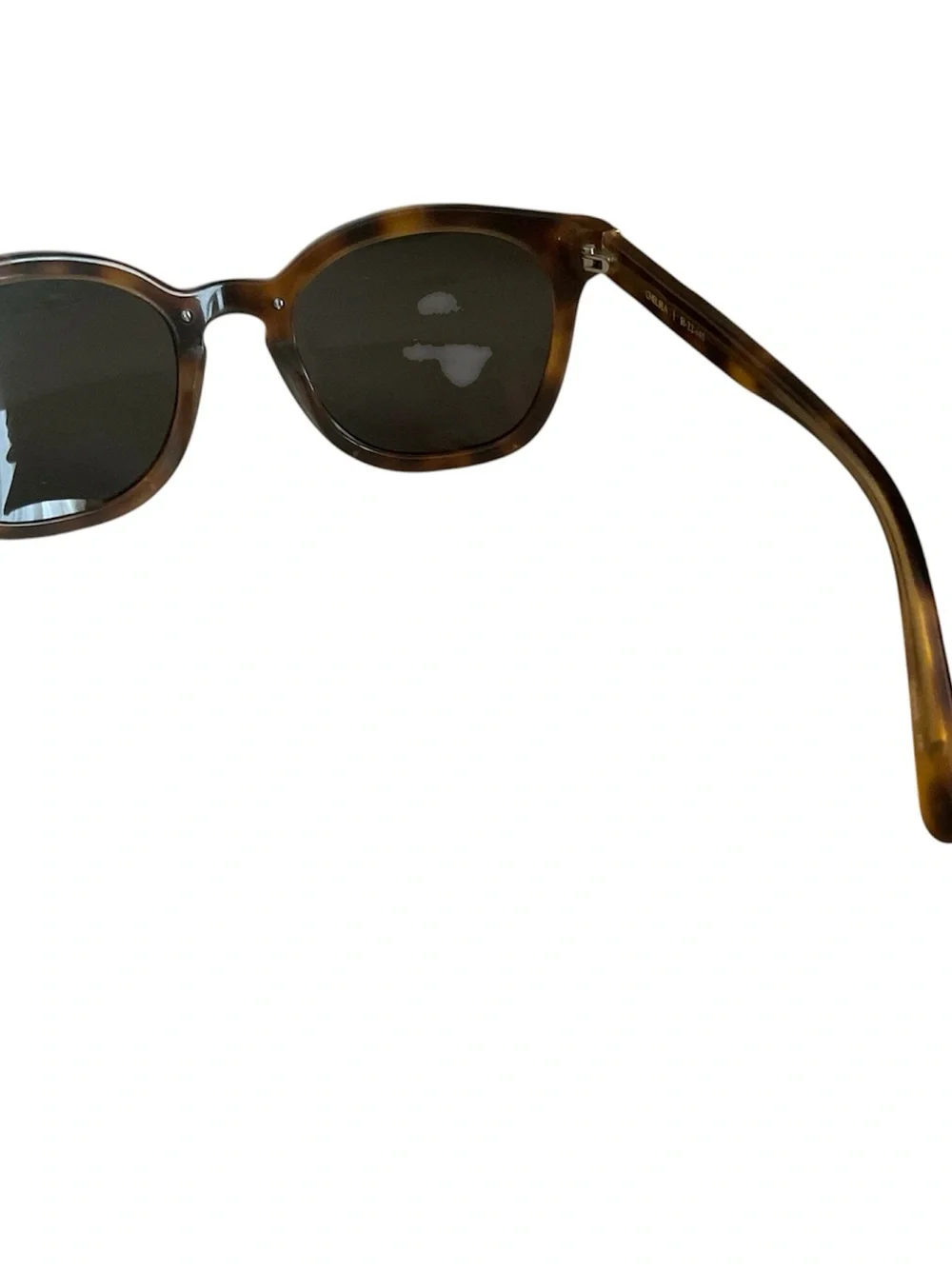 REBECCA MINKOFF Brown Gold Metal Accent Square Sunglasses Chelsea 51-22-140